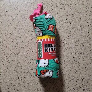 Hello Kitty Sanrio Sz Large Super Soft Fleece Pj Lounge Pants Christmas Winter